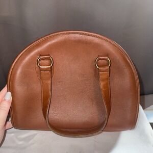 Coach Vintage Leather Chadwick Satchel  Bowling Boston Bag British Tan Brown